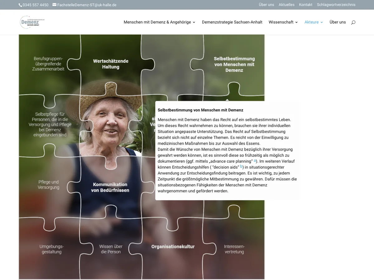 Visuelle Vorschau des demenzsensiblen Kriterienkatalogs